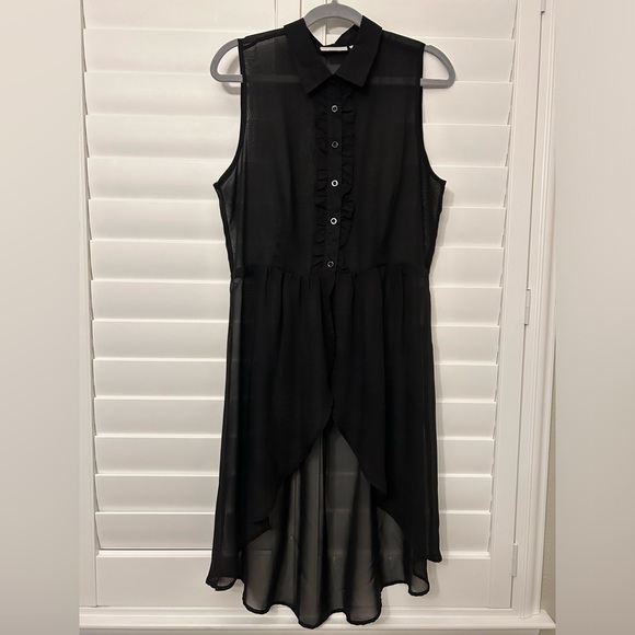 New York & Company Tops - New York & Company Black High/Low Blouse